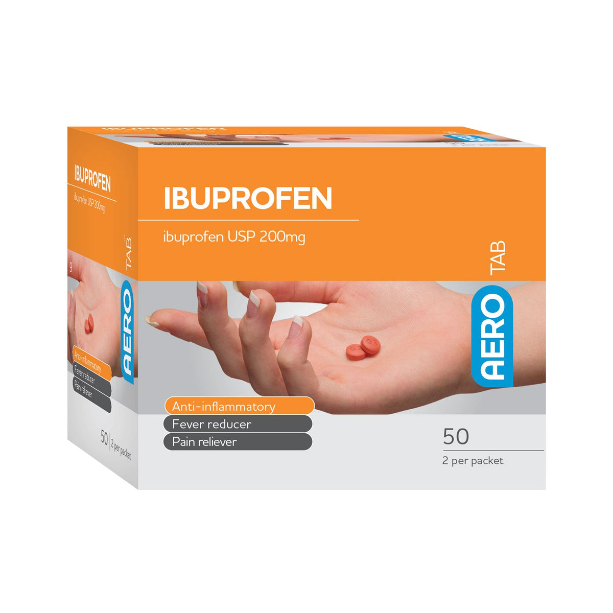 AEROTAB™ Ibuprofen Tablets 50/box