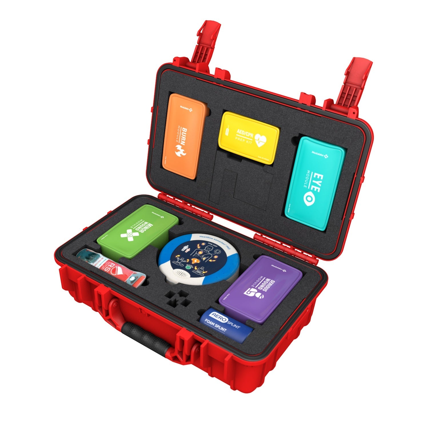 Modulator Trauma Kit with Heartsine 360P & Bleed Control - XL Rugged Hard Case