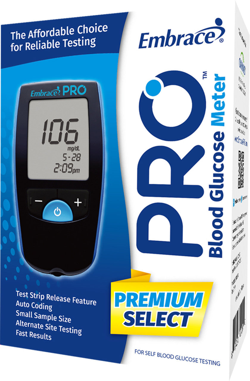 Embrace® PRO™ Blood Glucose Monitoring System, Meter Only (Individual and Multi-Patient Approved)