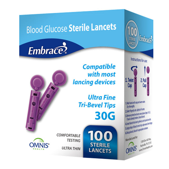 Embrace® Ultra Fine Lancets, 30G