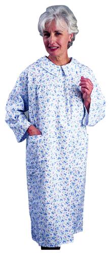 Flannelette Patient Gown Women Small-Medium  Pink/Blue Floral