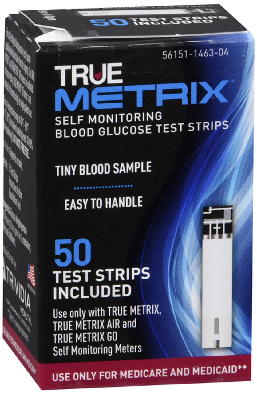 TRUE Metrix® Blood Glucose Test Strips, Medi Medi, 50ct (A4253)