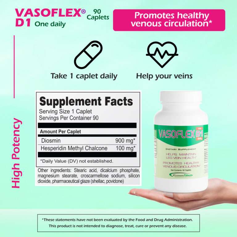 Vasoflex D1® One-Daily 90ct. tablets