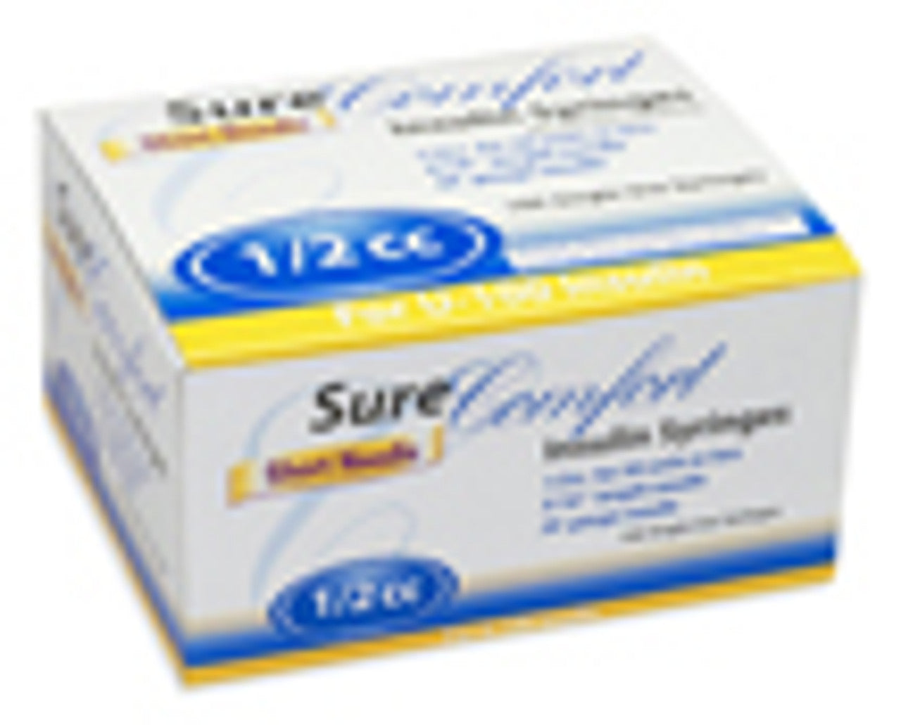 SureComfort™ Insulin Syringes, 1/2cc, 30G x 5/16" (S8490)