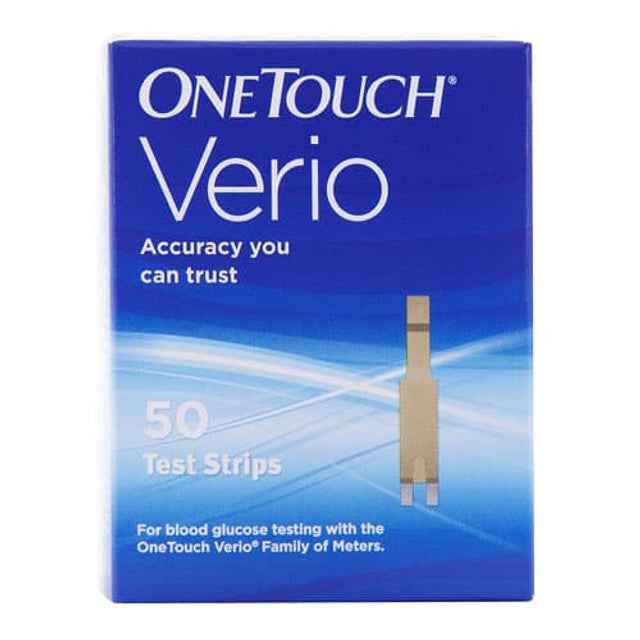 OneTouch® Verio® Blood Glucose Test Strip, 50ct, Retail