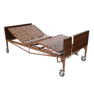 Bariatric Homecare Bed w/ Half Rail and Dynarest Plus Foam M