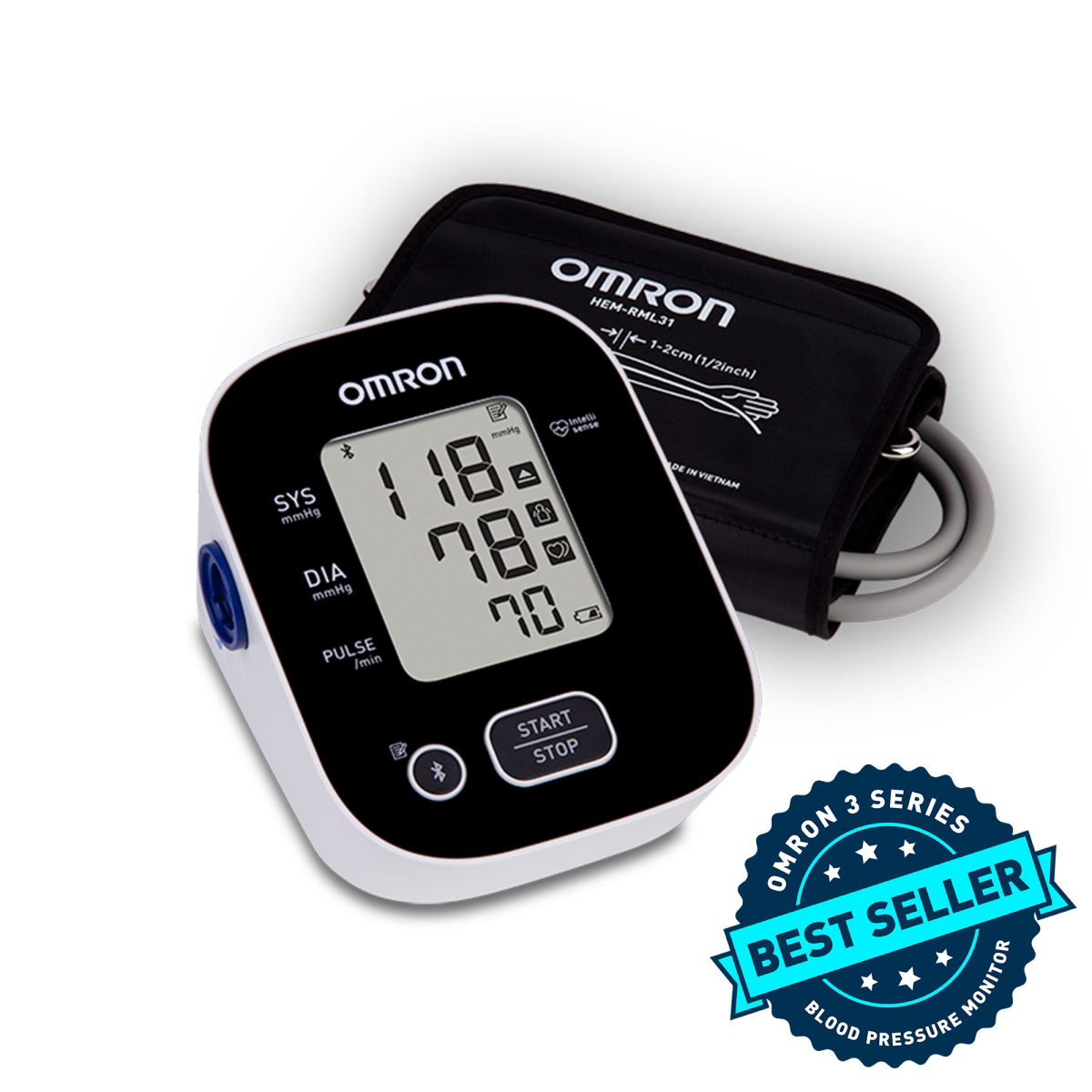 Omron 3 Series Wireless Upper Arm Blood Pressure Monitor