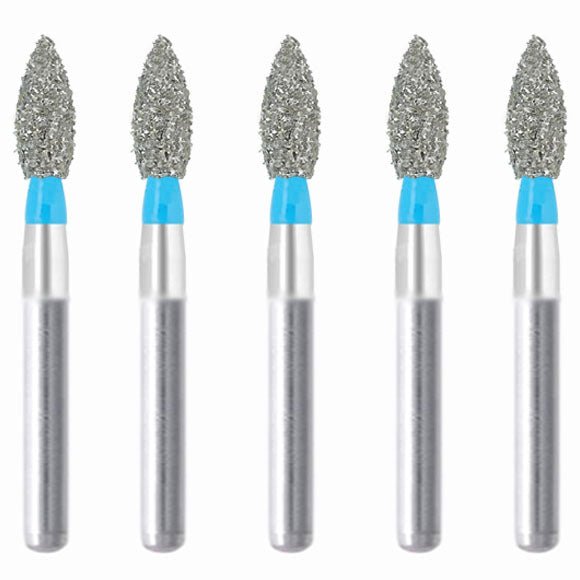 Bud, Slender 3.2 mm Dia. Medium Grit Diamond Bur 5 per pack. 257.32M1