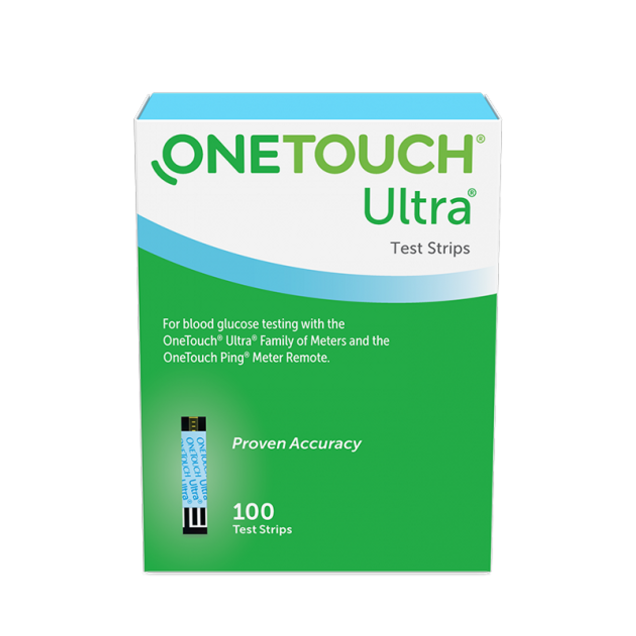 OneTouch® Ultra® Blood Glucose Test Strip, 100ct, Retail