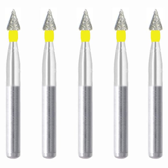 Conical Pointed 2.5 mm Dia. Extra Fine Grit Diamond Bur 5 per pack. 159.25EF1