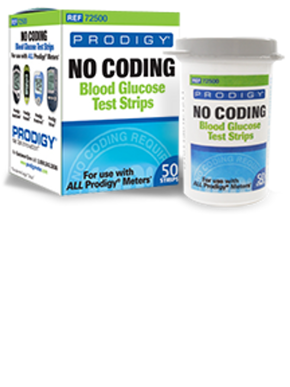 Prodigy® No Coding Blood Glucose Test Strip, 50ct (A4253) (Not for E-Commerce Sales)