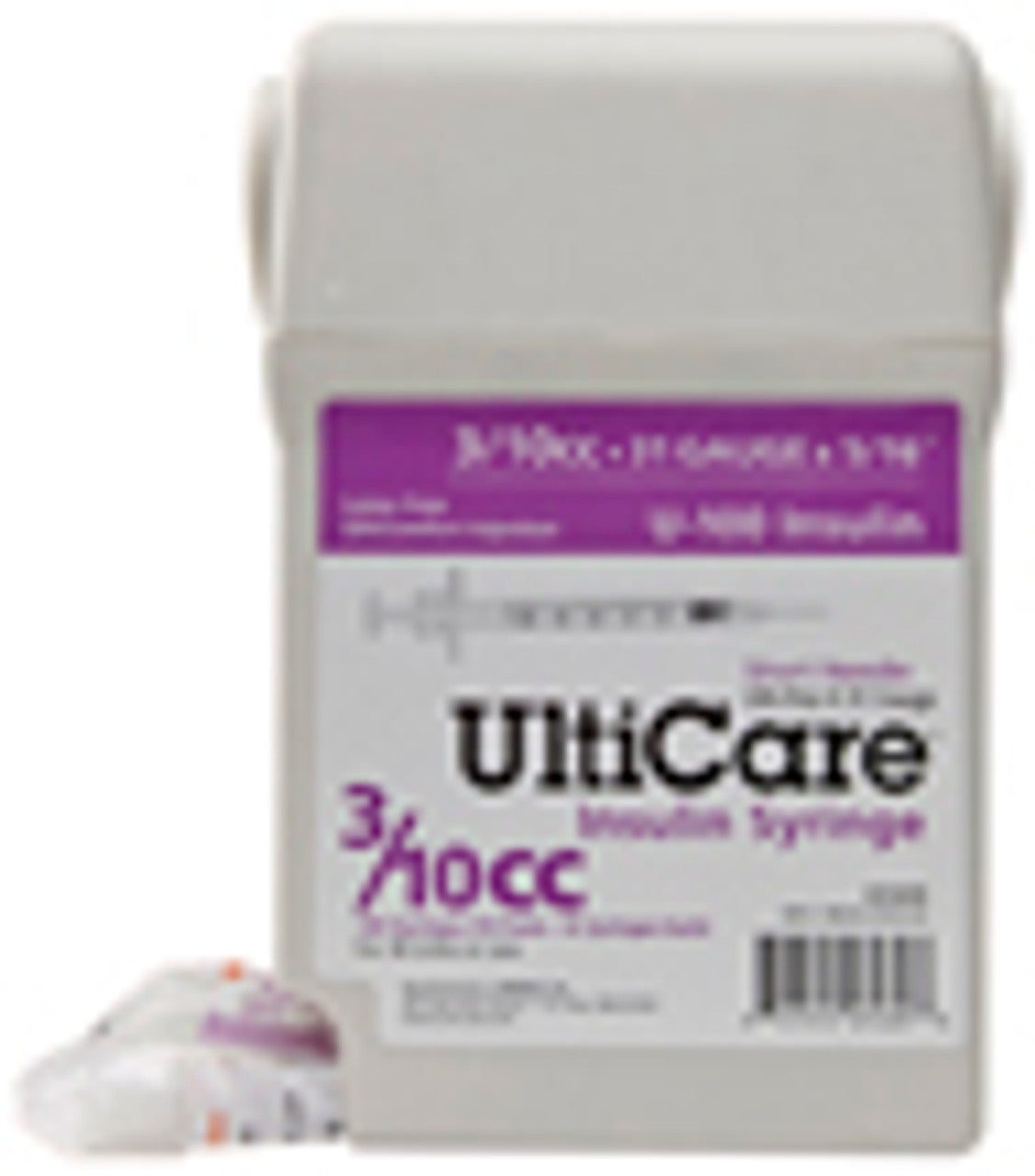 UltiCare® Insulin Syringe, 0.3 cc, 31G x 5/16"