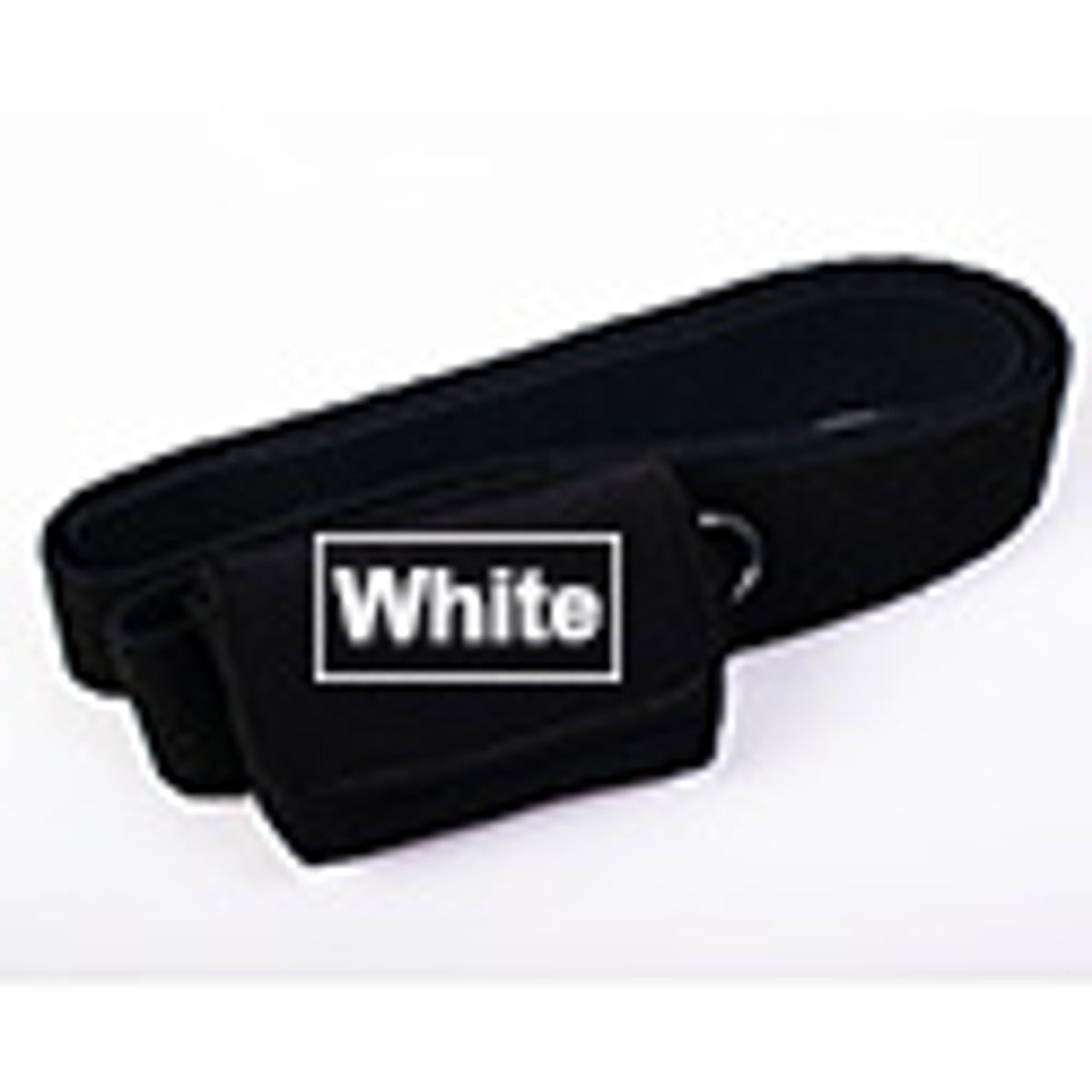 Waist It, Soft Velour Pouch W/Elastic Straps, White, 50X to 71X