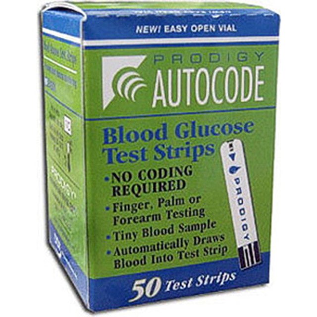 Prodigy® No Coding Blood Glucose Test Strip, 50ct (A4253) (Not for E-Commerce Sales)