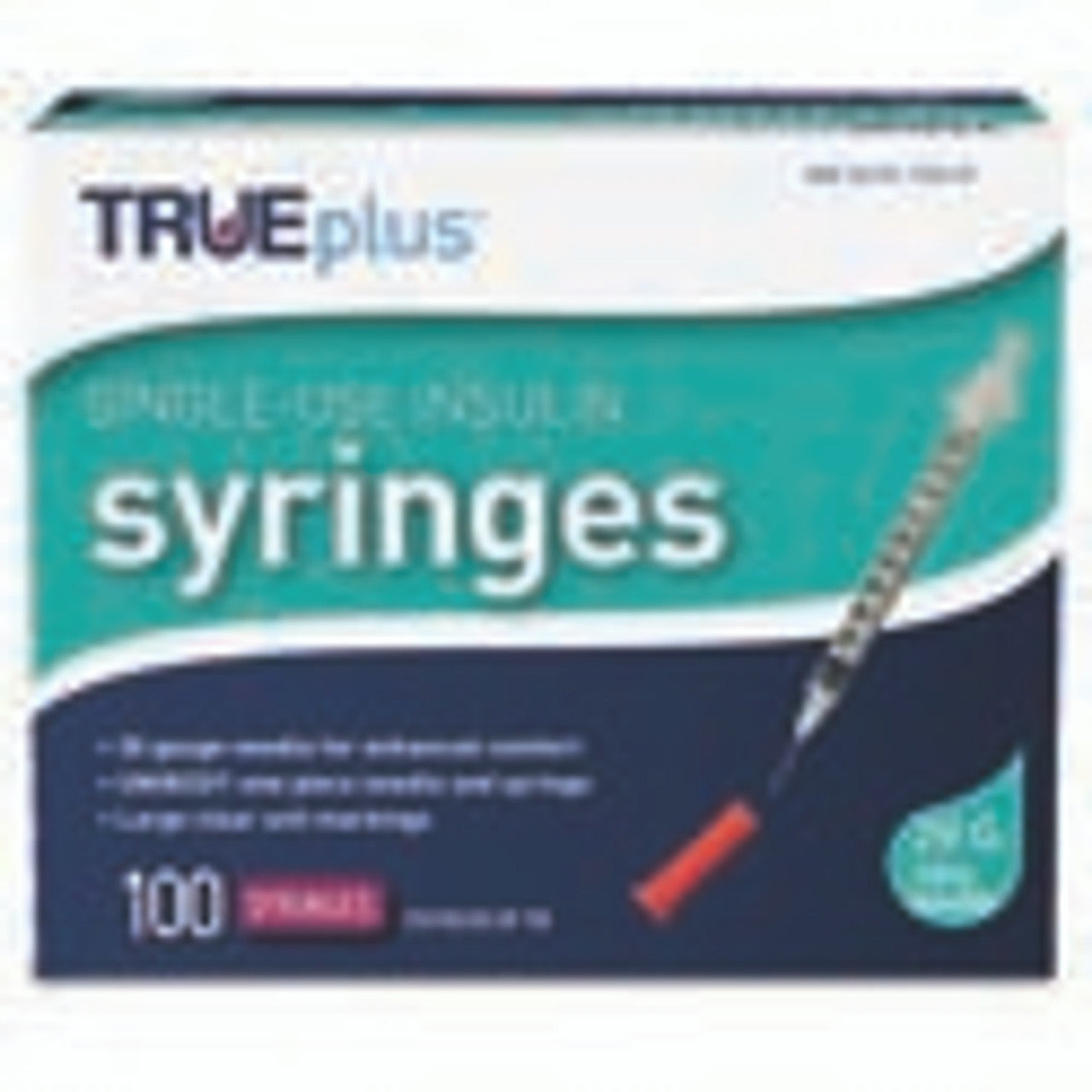 TRUEplus® Insulin Syringe, Single-Use, 1 cc, , 29G x ½"