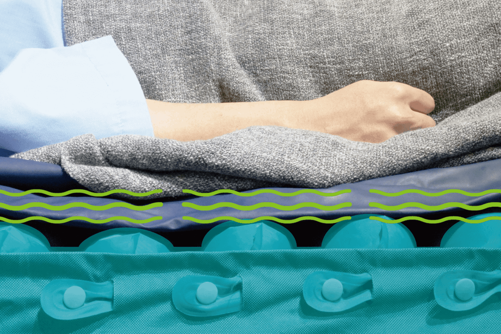 Serene Air 36" w/ quilted cover (2" Foam Optional)
